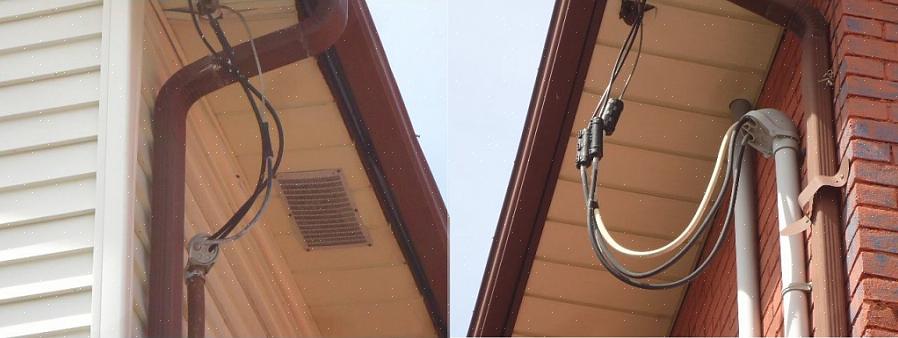 Uttrykket "dryppsløyfe" refererer til denne nedovervendte halvmåne-sløyfen dannet av de innkommende