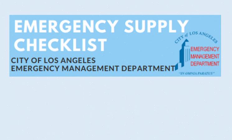 Forsikre deg om at alle familiens umiddelbare behov blir dekket ved å lage et nødforsyningssett med mat