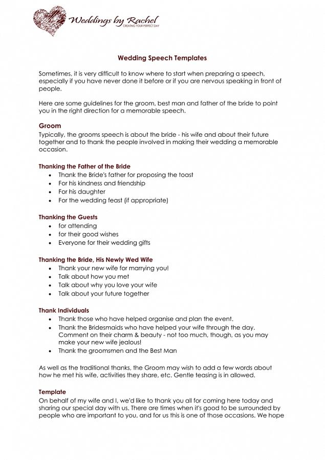 Avslutt talen med et vennlig ønske eller velsignelse for paret