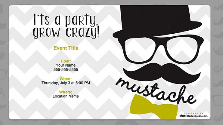 Bare bruk en bartmal for å lage din egen sjablong for å legge til små eller store bart med frosting