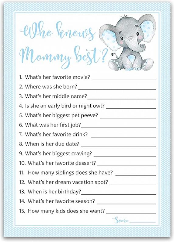 Dette er et flott co-ed baby shower-spill fordi det er enkelt