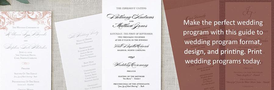 Bryllupsprogrammer hjelper gjestene til å føle seg inkludert