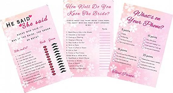 I dette klassiske brudespillet løper gjestene for å lage en brudekjole med en fangst