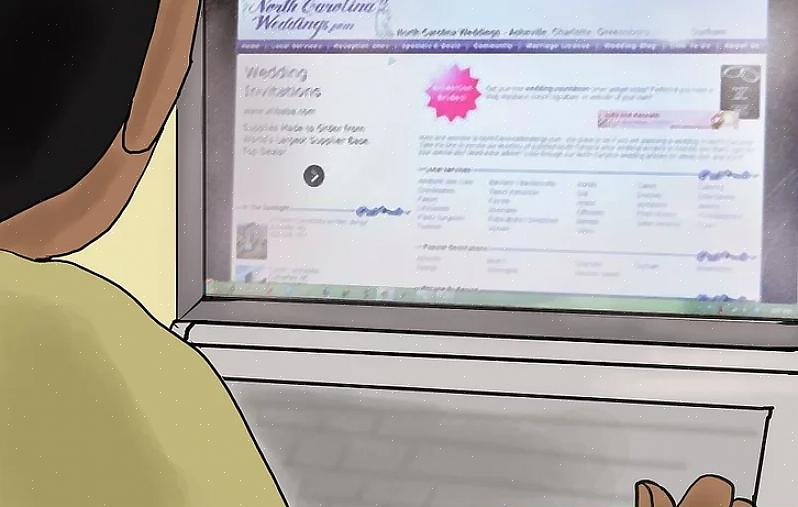 I North Carolina kan du søke om ekteskapslisens gjennom fylkets register over skjøtekontor