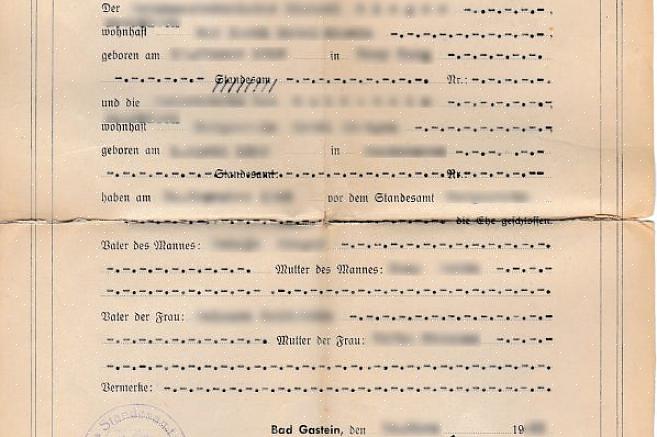 Hvilke dokumenter du skal ta med deg før du søker om tysk ekteskapslisens