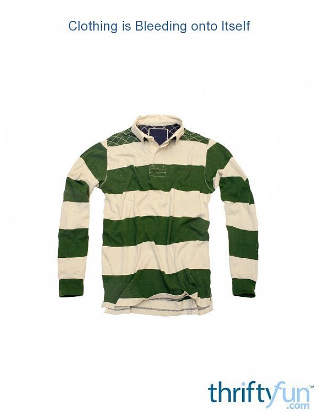 Hvordan stoppe fargeblødning i klær