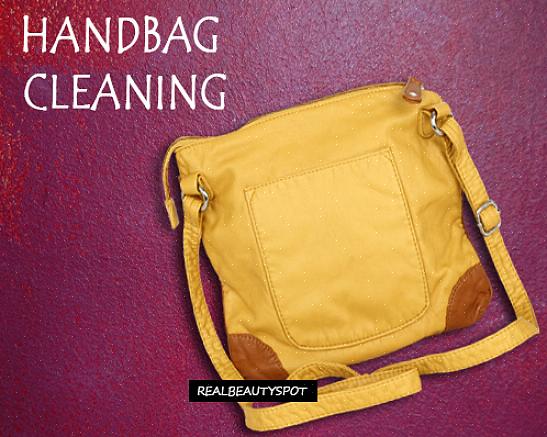 Tørk posen tørr med en annen hvit klut