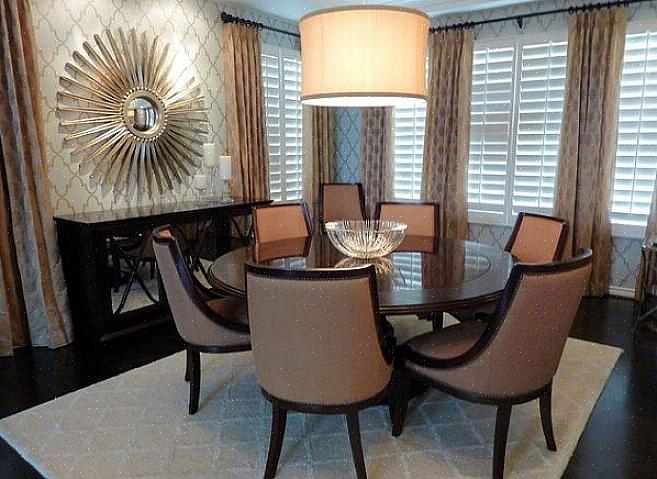 Så bestem deg basert på feng shui bagua-området i spisestuen din