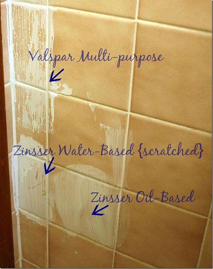 Latex- eller oljebasert maling kan påføres med hell over oljebasert maling