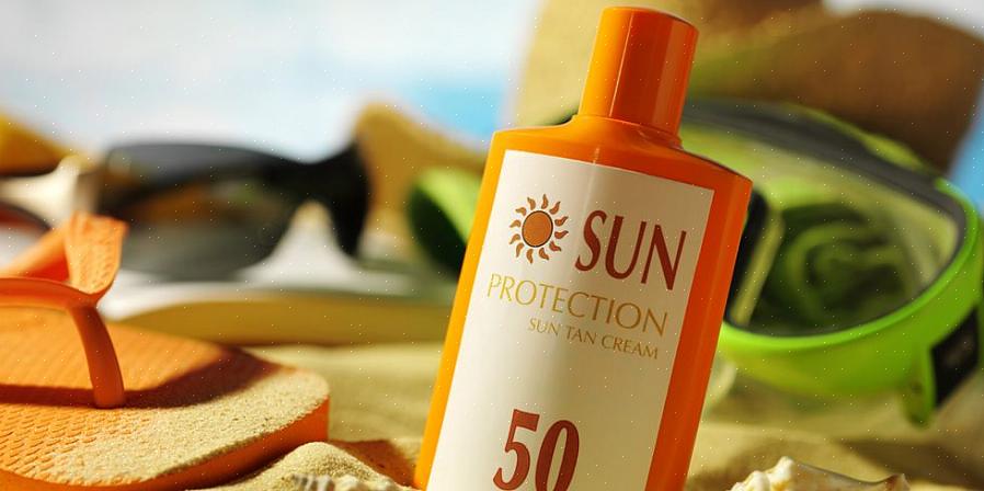 Etter å ha behandlet en solkremflekk på klær