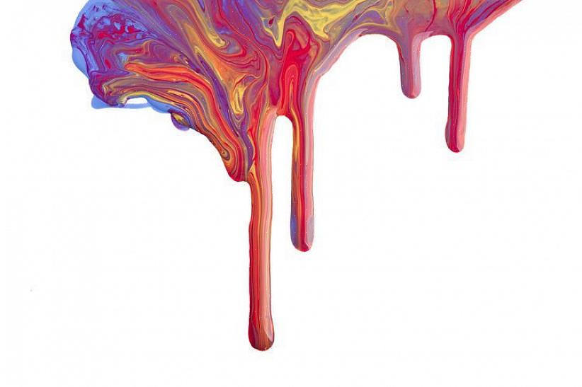 Ofte er det best å la en maling dryppe (og området rundt) tørke helt før du prøver å avhjelpe problemet