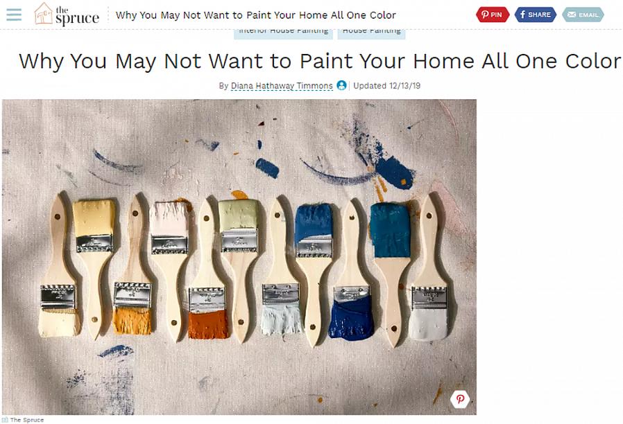 Overflod eller mangel på naturlig lys kan endre hvordan fargen din ser ut fra rom til rom