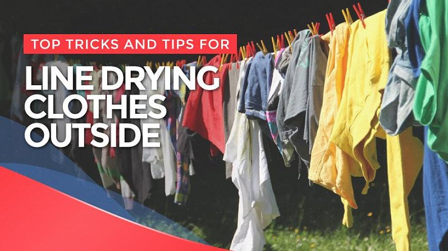 Linjetørking av tøy viser at du