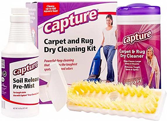 Tørk flekken med en løsning av en spiseskje hydrogenperoksid blandet med en spiseskje vann