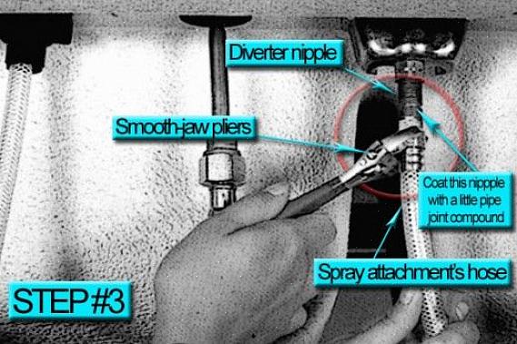 Så det er ikke nødvendig å kjøpe en helt ny kjøkkenkran når vaskesprøyten må byttes ut