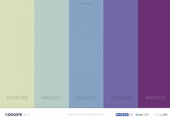 Og verktøyet lager en tilpasset fargepalett med koordinerende Sherwin-Williams malingsfarger