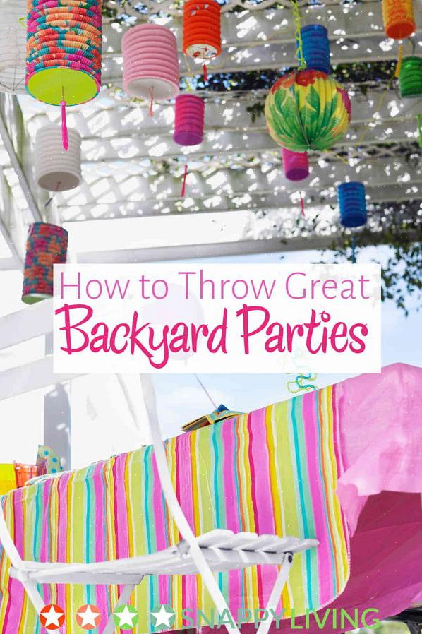 Klokkeslett og sted hvor festen skal holdes