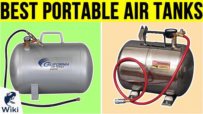 Trykkluftbeholderen er mye lettere enn en luftkompressor med en lignende størrelse tank