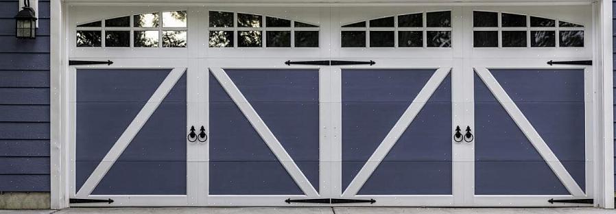 Noen garasjeporter i stål har tykkere stål på utsiden enn på innsiden