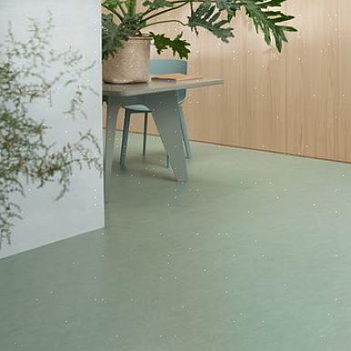 Linoleumgulv er mykt og behagelig under føttene