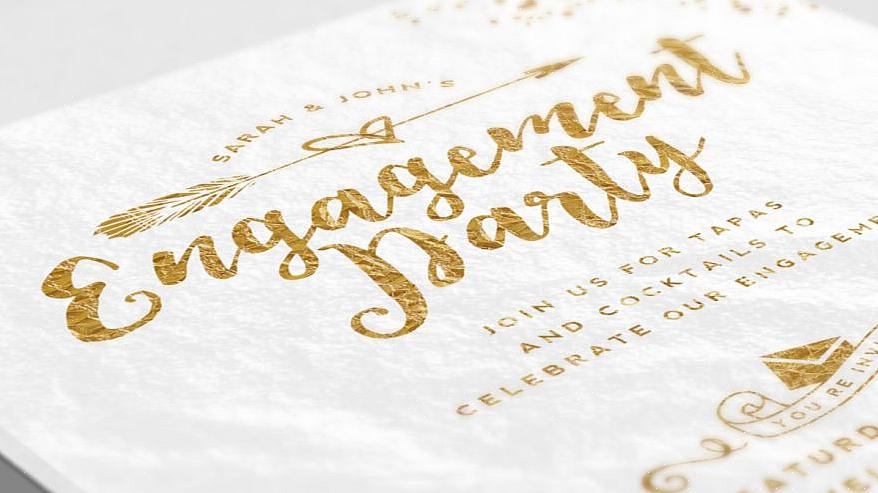 Hvis du har et enkelt forlovelsesfest