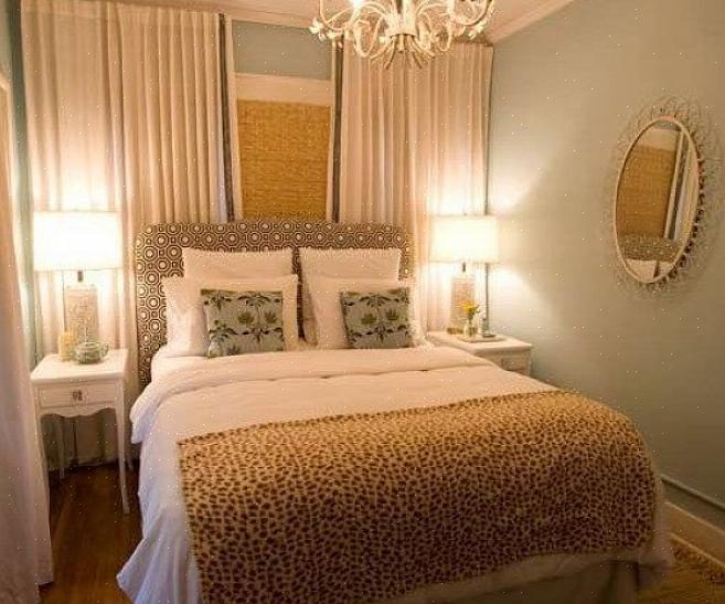 Ideer for å dekorere et lite hovedsoverom