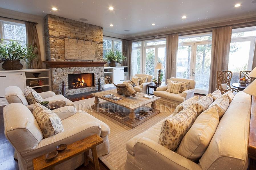 Elementene i en uformell dekorasjonsstil kan snike seg inn i de fleste rom