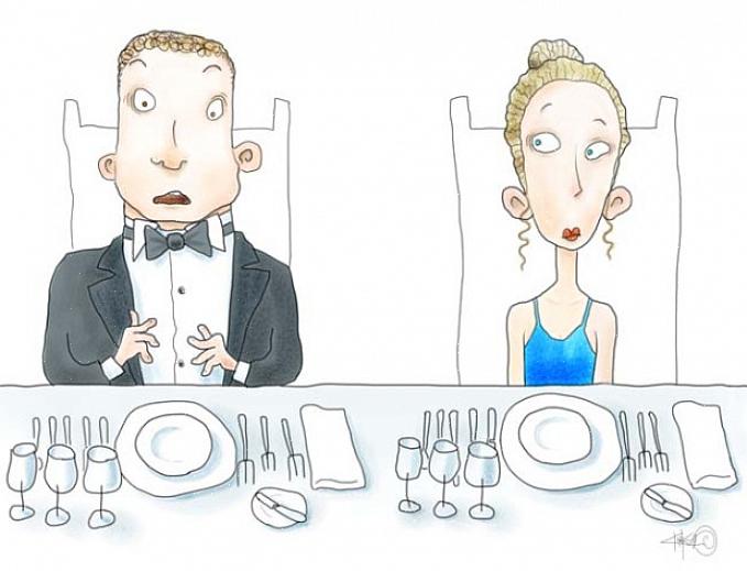 Har plasskort der verten eller vertinnen vil at du skal sitte