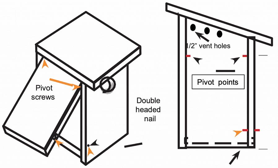 Liten samling av forskjellige bluebird-husplaner