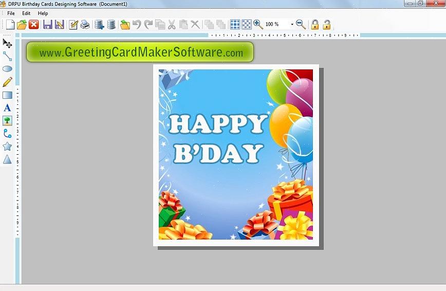Denne gratis bursdagsinvitasjonen er perfekt for et barn eller en voksen med en munter gruppe fargerike