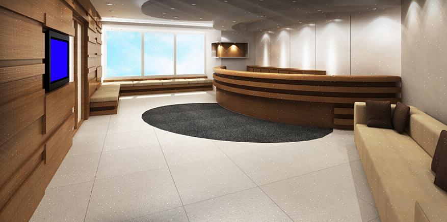 Beige keramiske fliser på kjøkkenet