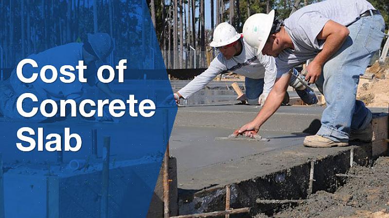 Betongplaten skal være minst fire tommer tykk