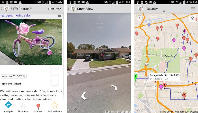 Yard Sale Treasure Map er et webapplikasjon som er opprettet eksplisitt for å gjøre prosessen