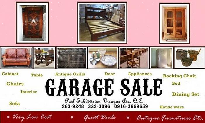 Møblerhandel i garasjesalg kan være et vanedannende tidsfordriv