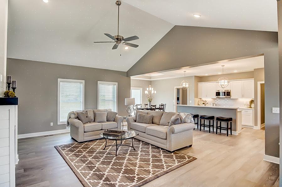 Vinyl stue gulv design