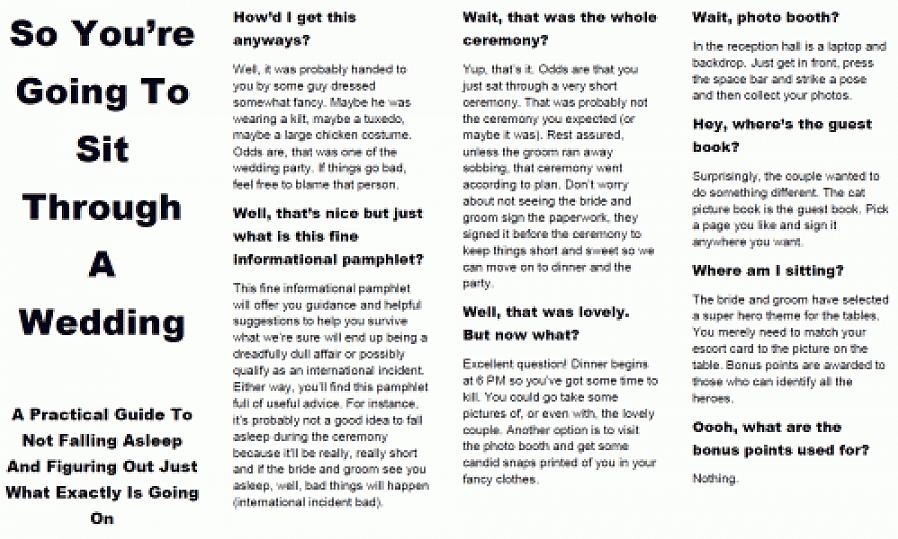 Vanligvis sitter brudens gjester