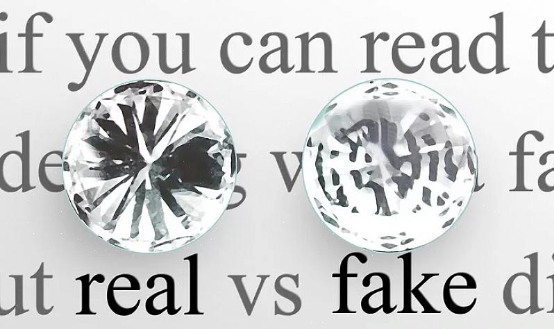 Bør en ekte diamant skrape glass