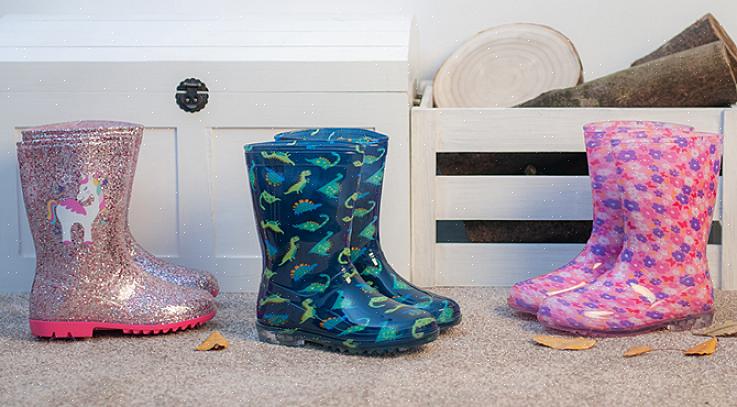 For å holde gummistøvler fleksible og se best ut