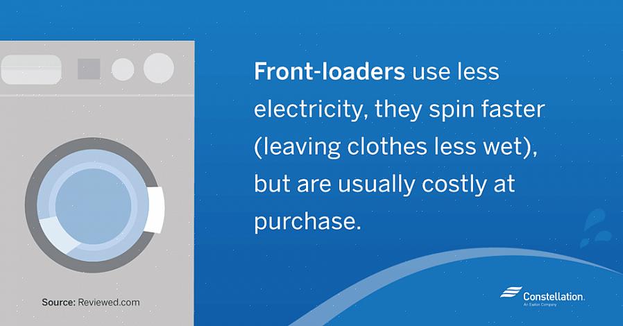 HE topp- og front-vaskemaskin