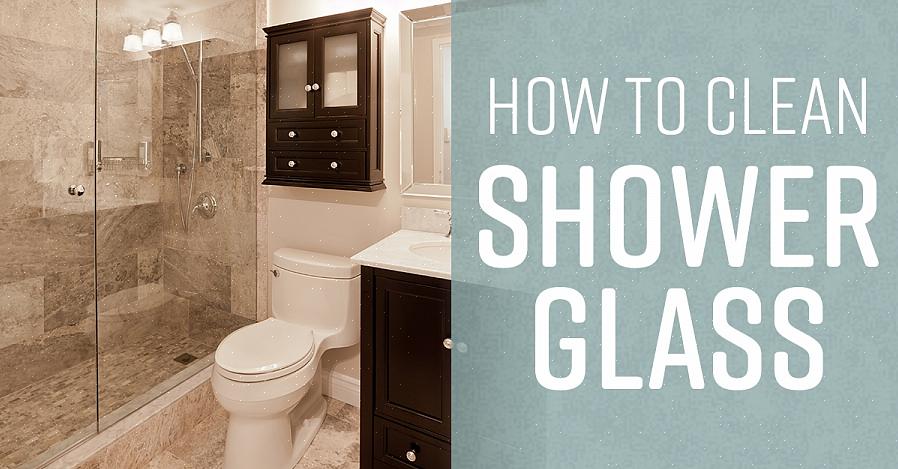 Hvordan rengjøre dusjdører med eddikløsning