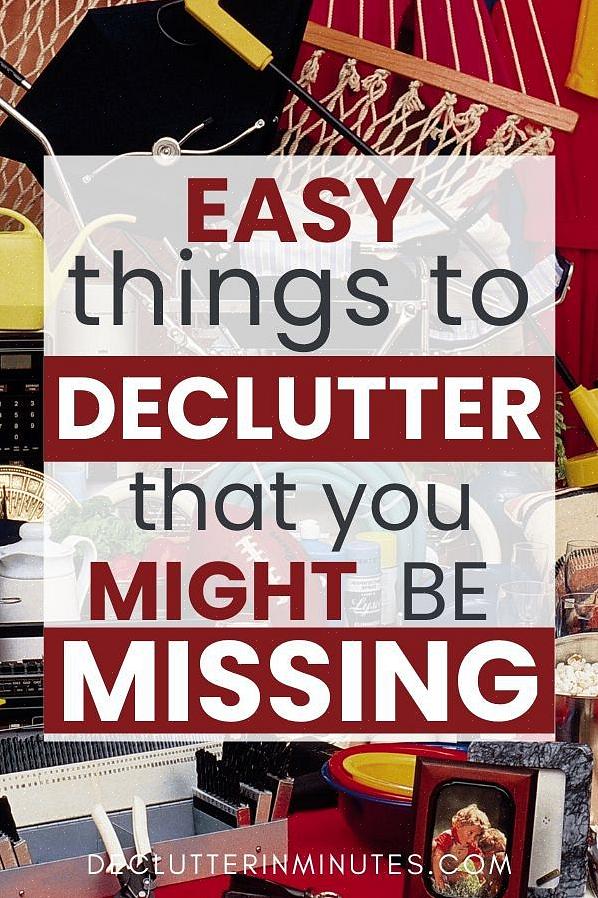 Hvis decluttering et helt rom høres ut som en for stor oppgave