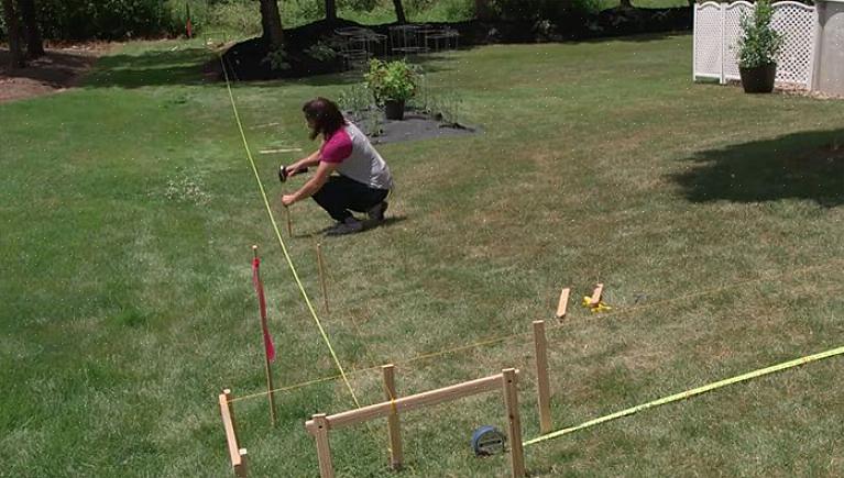 Arborets fire stolper gir ikke ekstra plass til å senke stolper dypt i bakken med betong