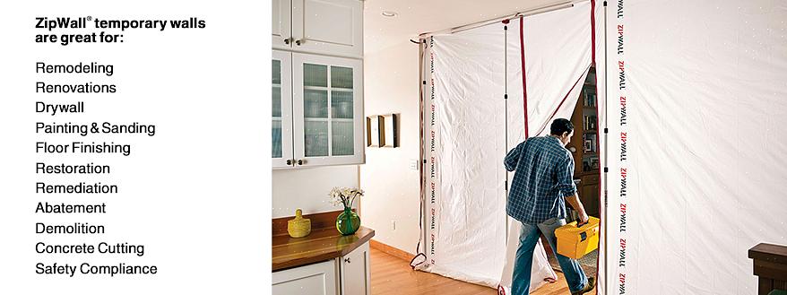 En annen måte å redusere (men ikke helt fjerne) gipsstøv på