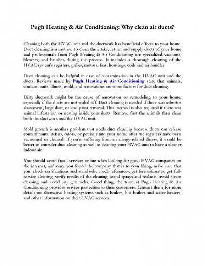 Har ikke HVAC-systemrengjøring