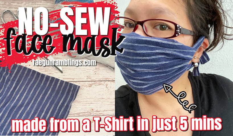 Ta en av kantene på t-skjortestoffet som stikker ut utenfor gummistrikkene