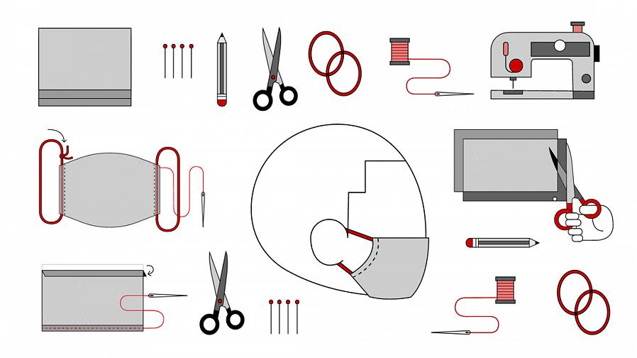 Her er stoffbitene du må kutte avhengig av hvilken størrelse du skal lage
