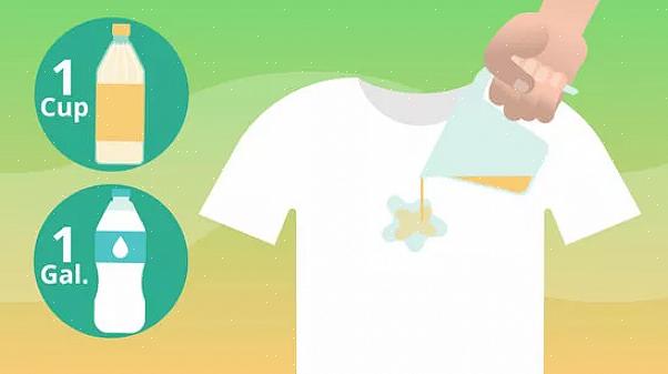 Bruk av billig destillert hvit eddik i klesvasken vil bleke