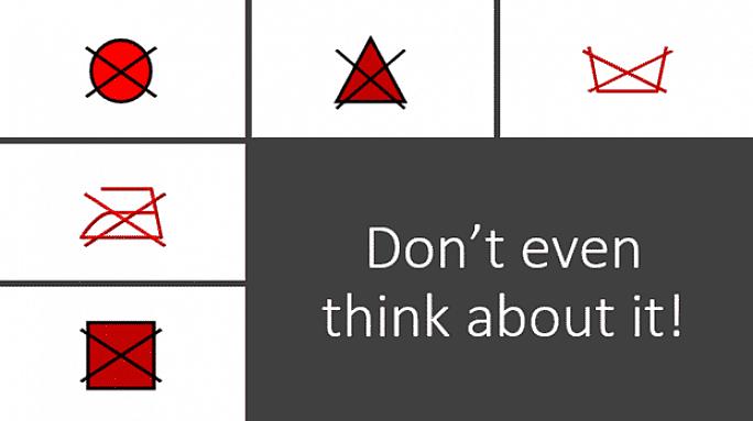 Det firkantede tørkesymbolet hjelper deg også å vite hvordan du tørker klær naturlig eller med tørketrommel