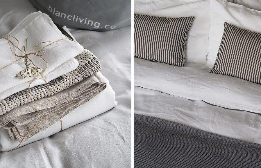 Bruk ulltørkekuler i stedet for tøymykner eller tørketrommel for å hjelpe lin å holde fukttransporterende