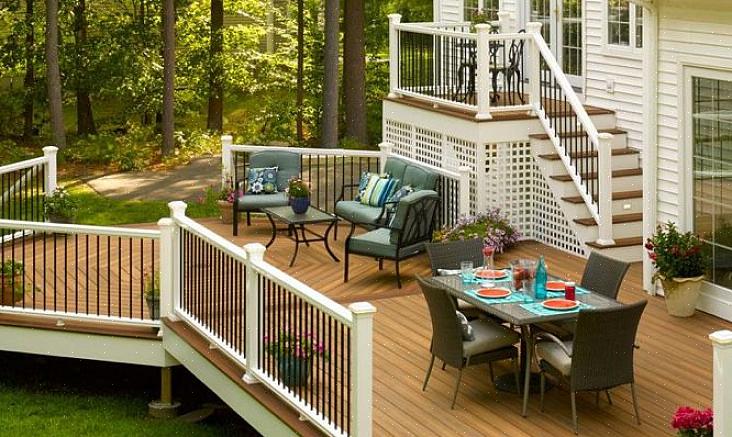 Trykkbehandlet gulv på furu veranda